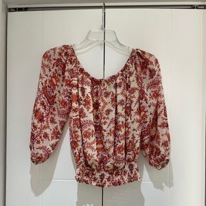 American Eagle Flowy Top With Floral Print